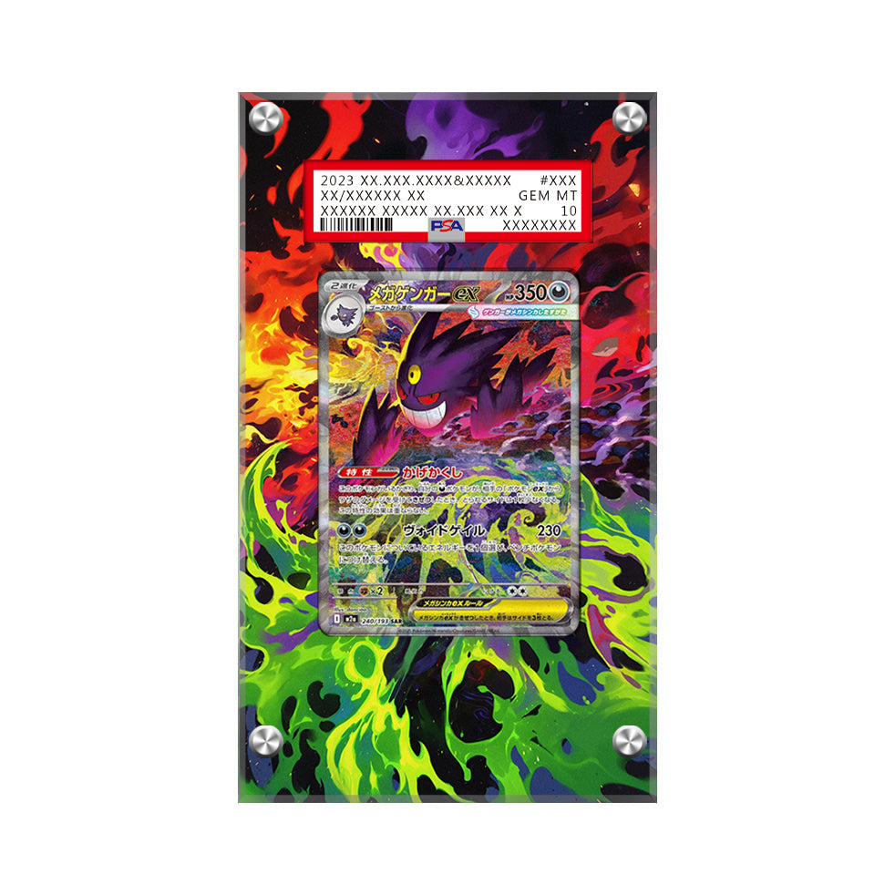 Mega Gengar EX - Pokémon Extended Artwork Protective Card Display Case Psa/cgc/raw