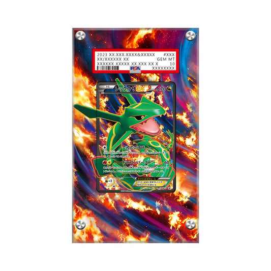 Rayquaza EX 145 - Pokémon PSA Extended Artwork Protective Card Display Case