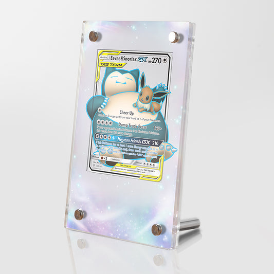 Eevee & Snorlax GX 171/181 - Pokémon Extended Artwork Protective Card Display Case