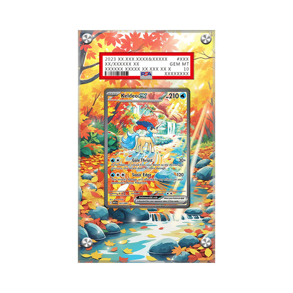 Keldeo ex – 167/086 - Pokémon PSA Extended Artwork Protective Card Display Case