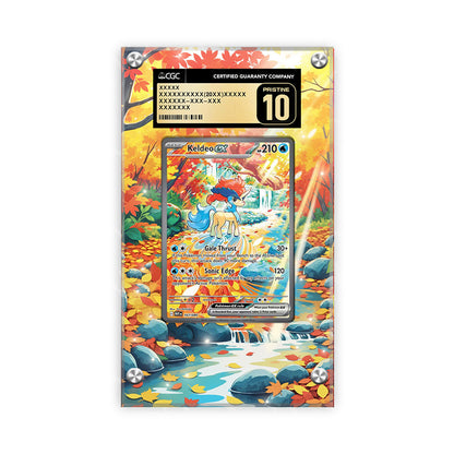 Keldeo ex – 167/086 - Pokémon CGC Extended Artwork Protective Card Display Case