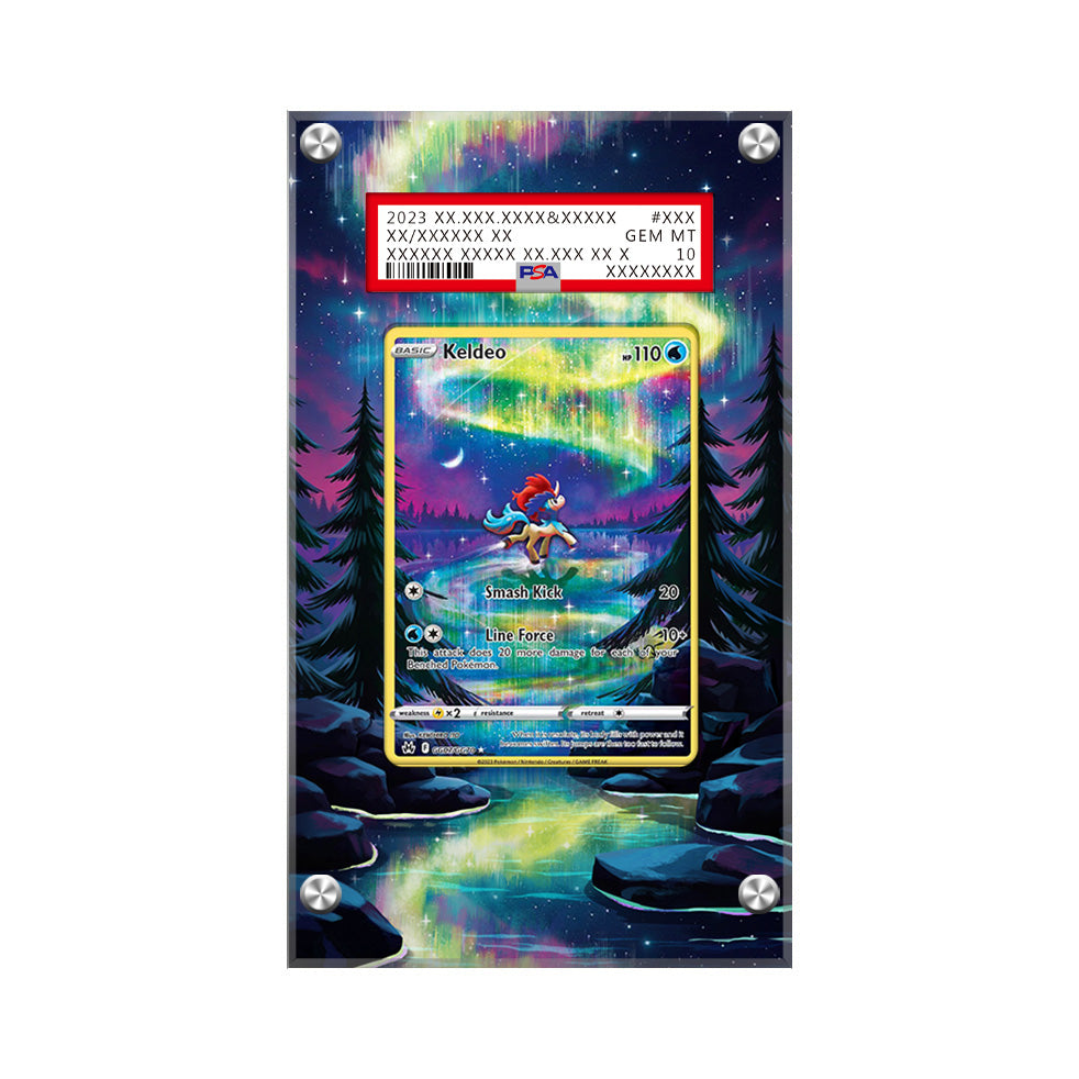 Keldeo – Gg07/gg70 - Pokémon Extended Artwork Protective Card Display Case Psa/cgc/raw