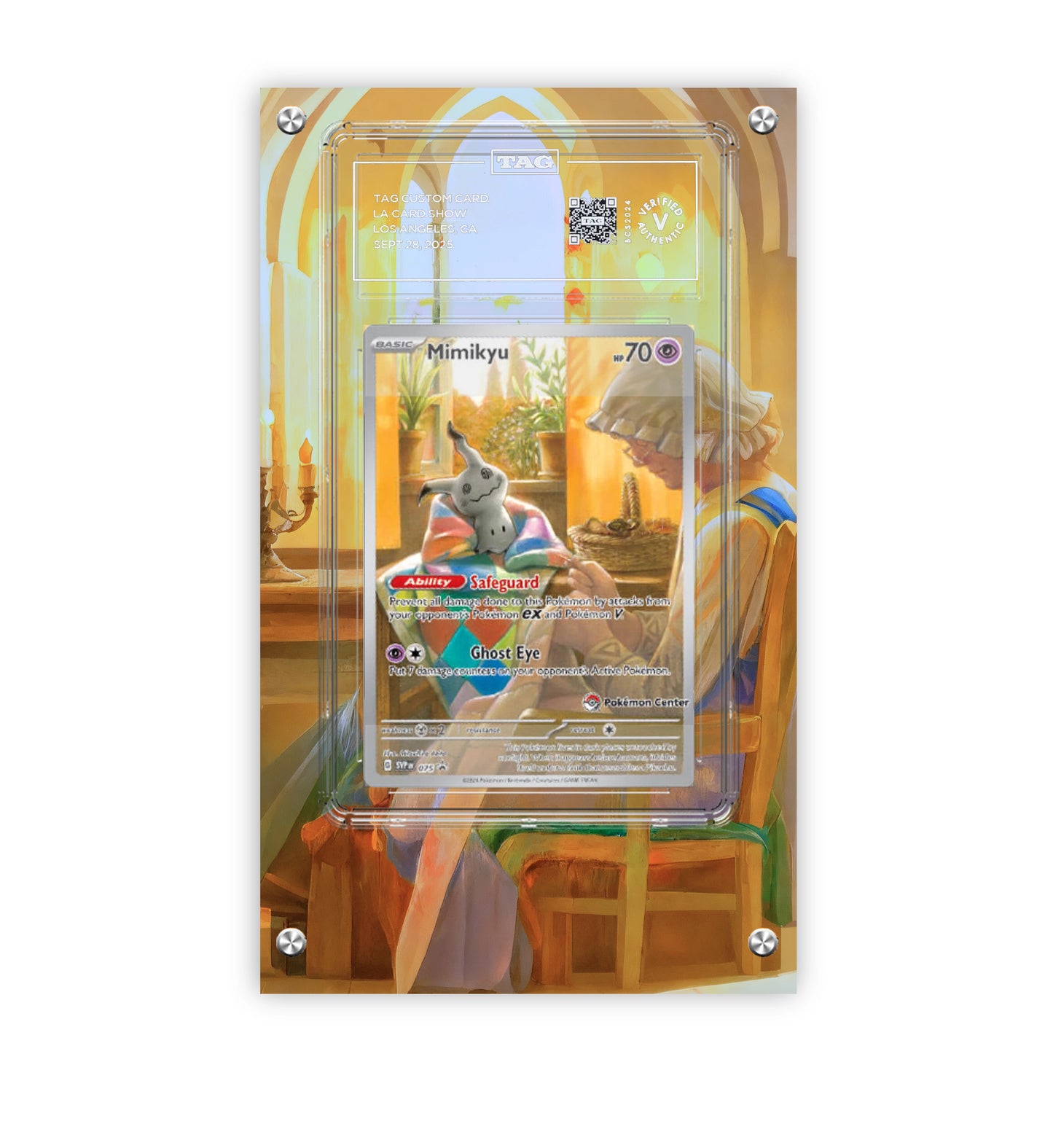 Mimikyu 075 - Pokémon Extended Artwork Protective Card Display Case Psa/cgc/tag/raw