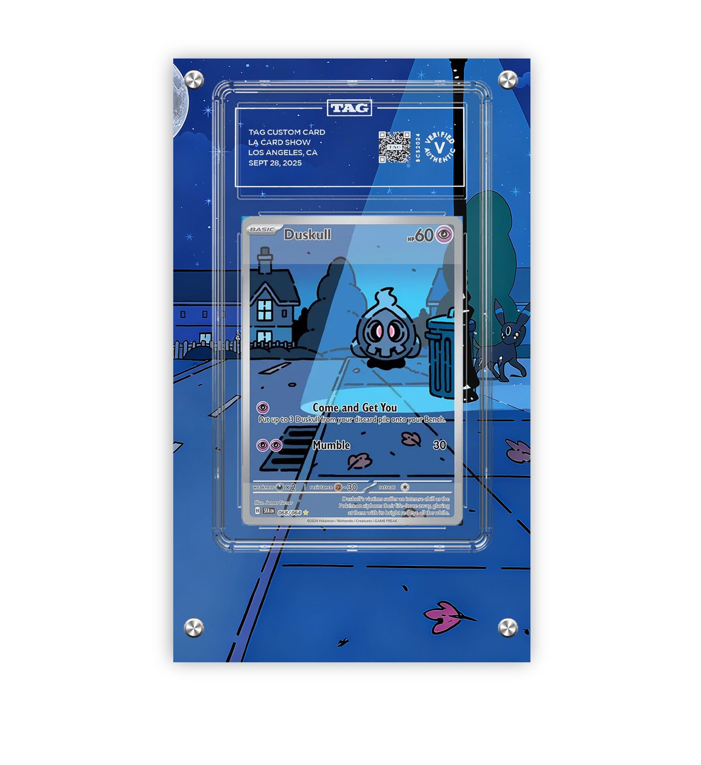 Duskull 068/064 - Pokémon Extended Artwork Protective Card Display Case Psa/cgc/tag/raw