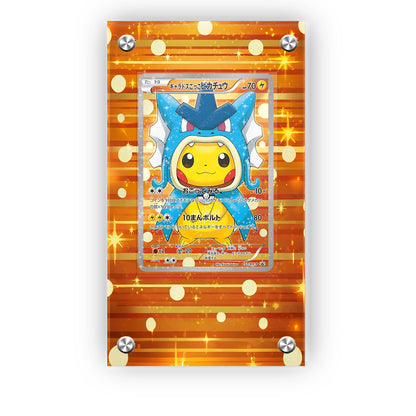 Poncho Pikachu x Gyarados - Pokémon Extended Artwork Protective Card Display Case