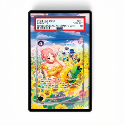 Rebecca (SP) - Wings of the Captain (OP06) - Gradeguardian Extended Artwork For Psa / Cgc / Bgs / Tag