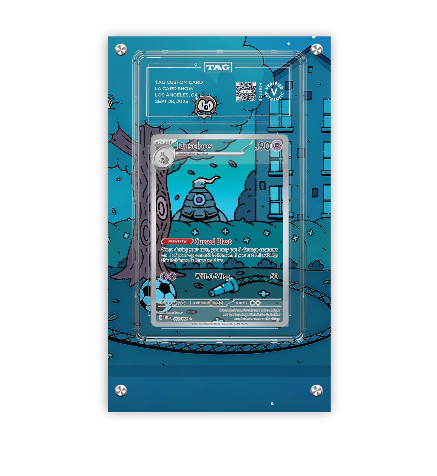 Dusclops 069/064 - Pokémon Extended Artwork Protective Card Display Case Psa/cgc/tag/raw