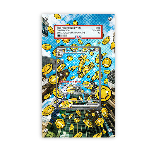 Gholdengo ex 164/131 - Pokémon PSA Extended Artwork Protective Card Display Case