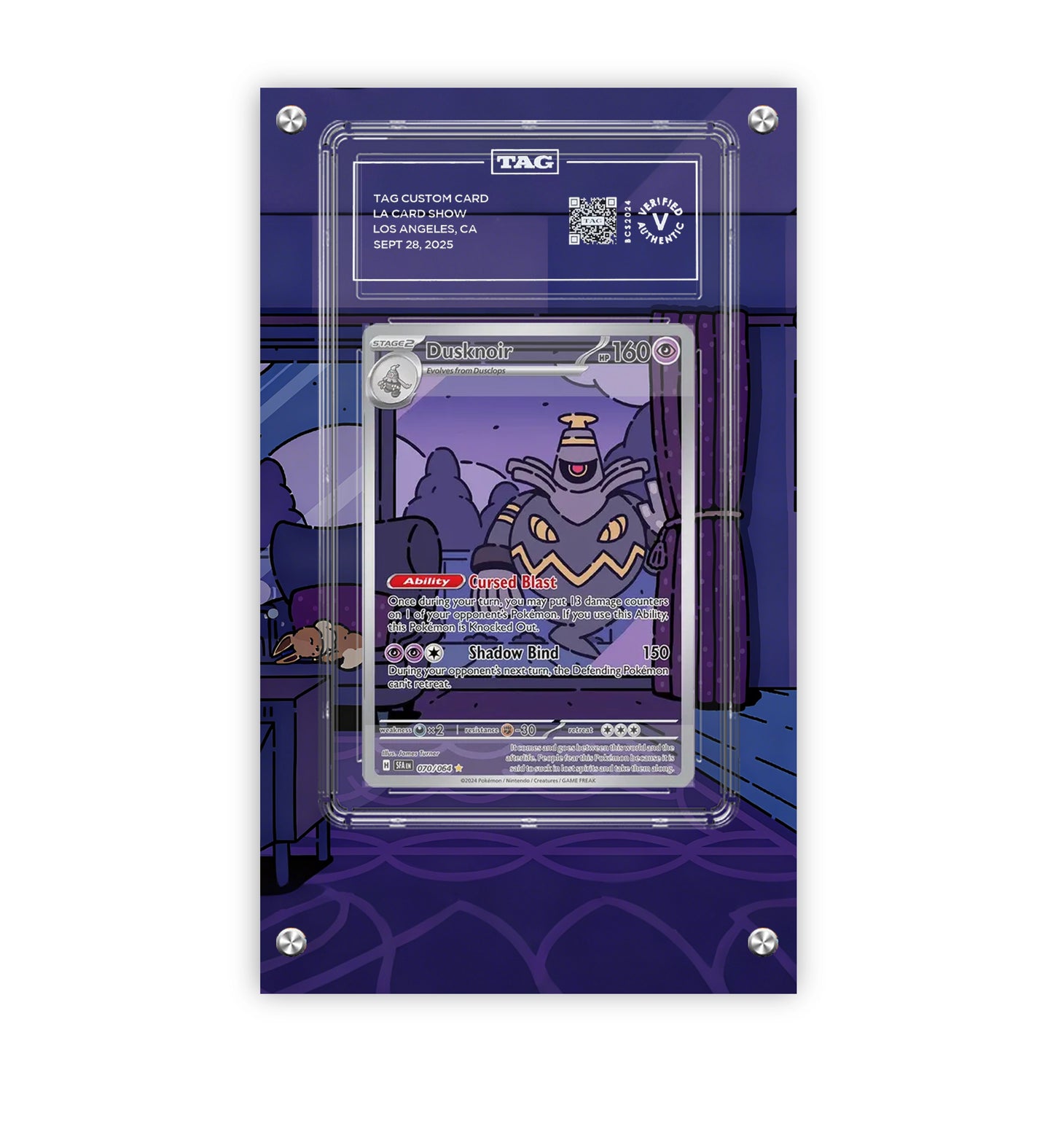 Dusknoir 70/99  - Pokémon Extended TAG Artwork Protective Card Display Case