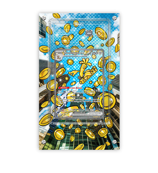Gholdengo ex 164/131  - Pokémon Extended TAG Artwork Protective Card Display Case