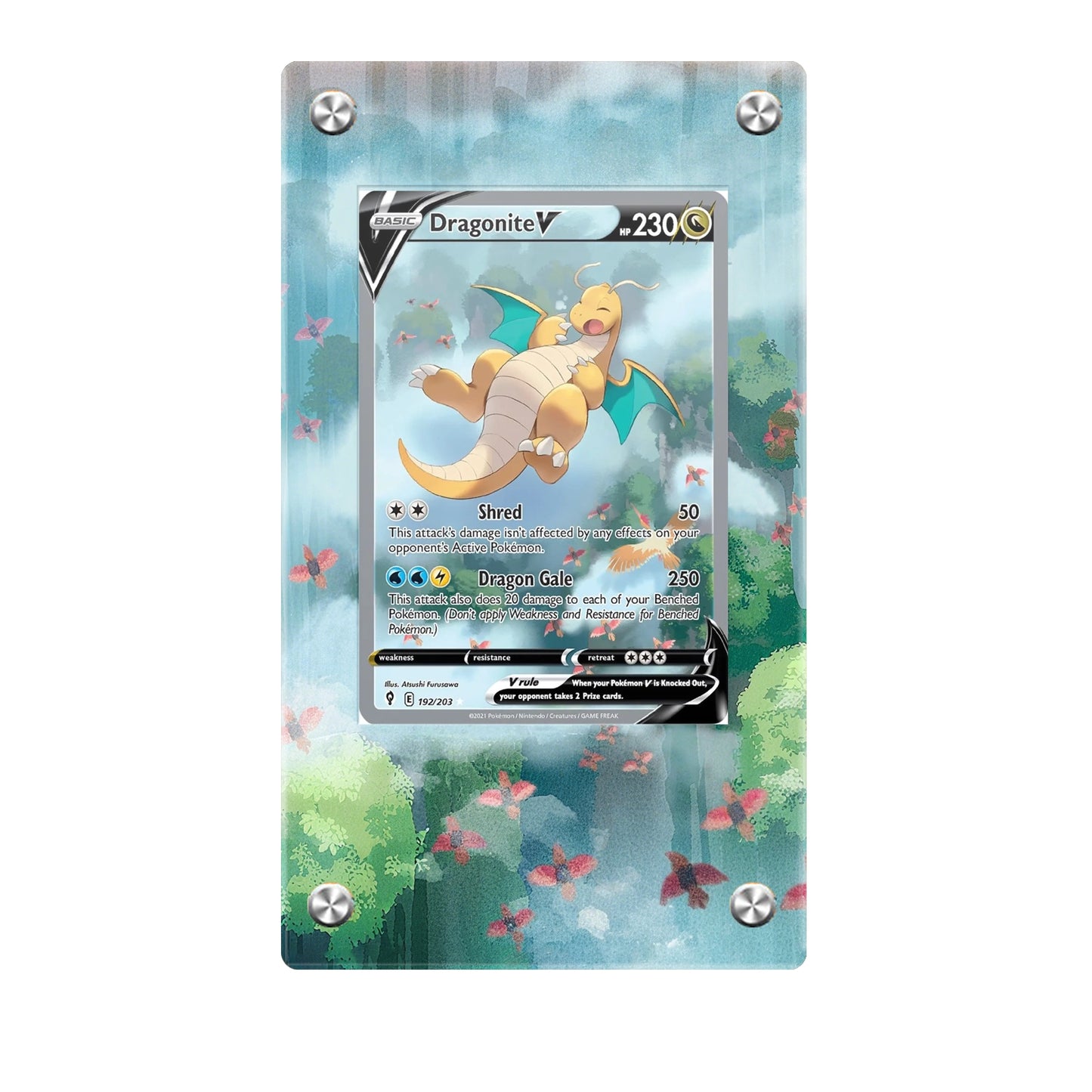 Dragonite V 192/203 - Pokémon Extended Artwork Protective Card Display Case