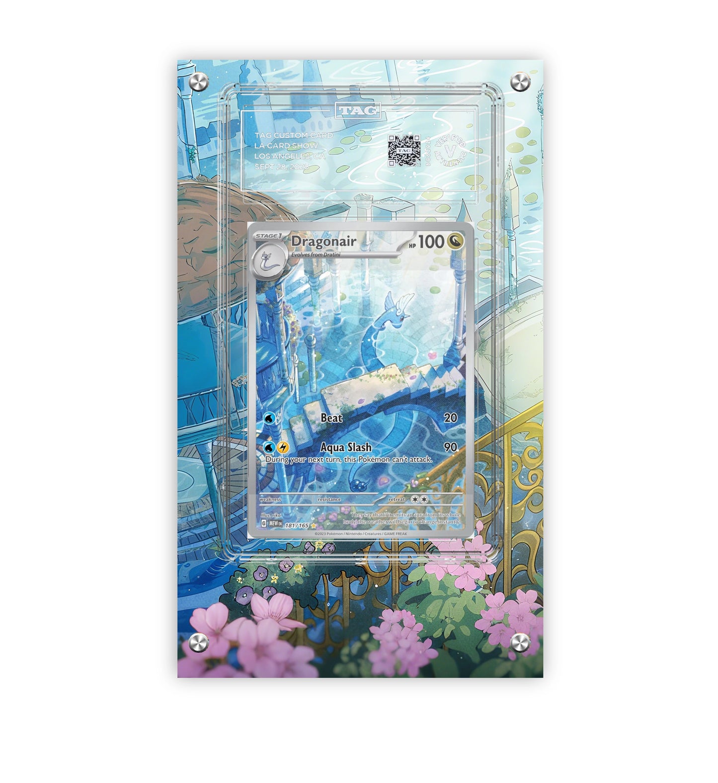 Dragonair 181/165 - Pokémon Extended Artwork Protective Card Display Case Psa/cgc/tag/raw