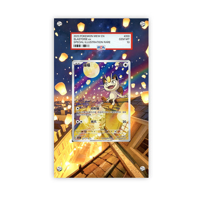 Meowth CBB3C-02 - Pokémon PSA Extended Artwork Protective Card Display Case