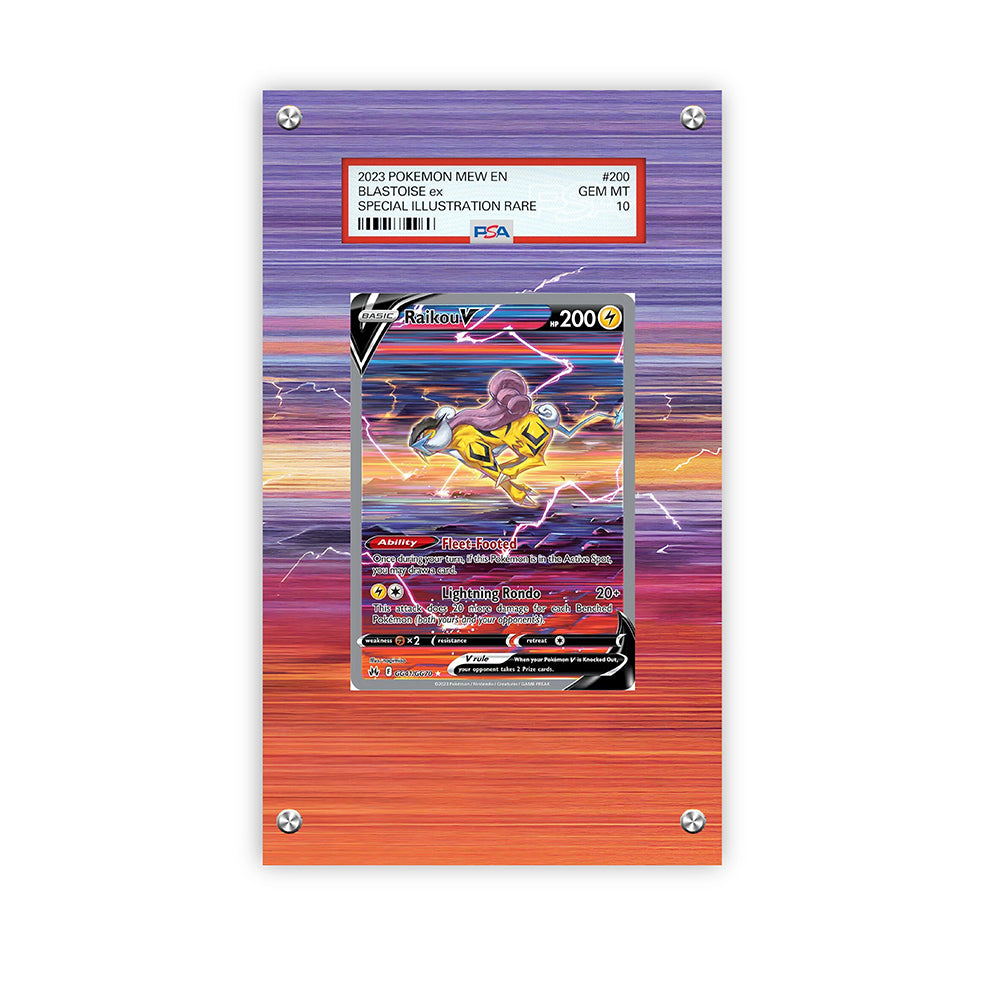 Raikou V GG41/GG70 - Pokémon PSA Extended Artwork Protective Card Display Case