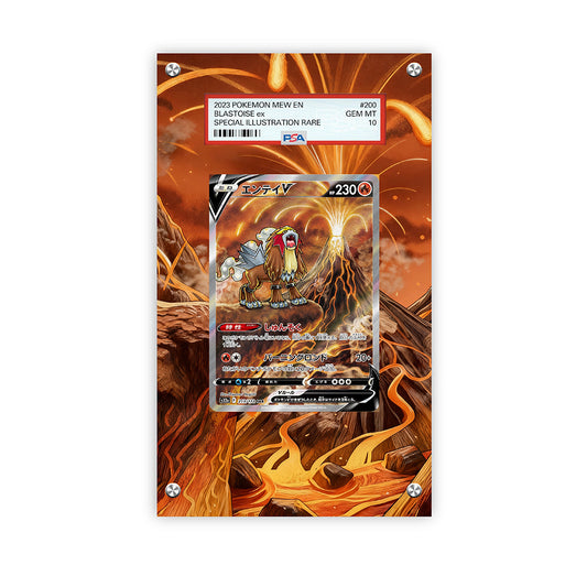 Entei V GG36/GG70 - Pokémon PSA Extended Artwork Protective Card Display Case