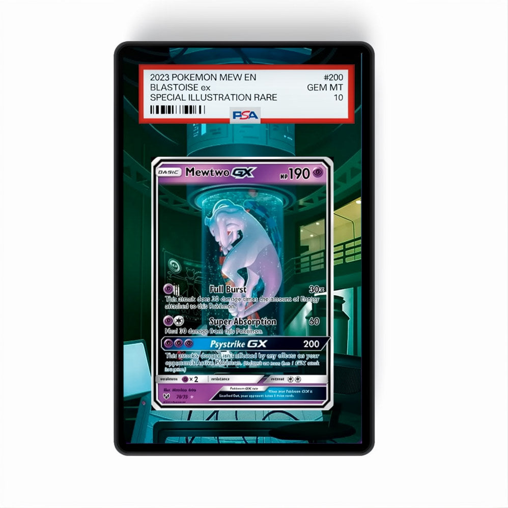Mewtwo GX 78/73  - Gradeguardian Extended Artwork For Psa / Cgc / Bgs / Tag