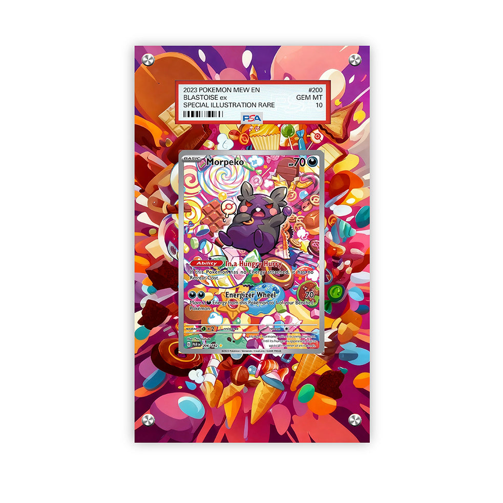 Morpeko 206/182 - Pokémon PSA Extended Artwork Protective Card Display Case