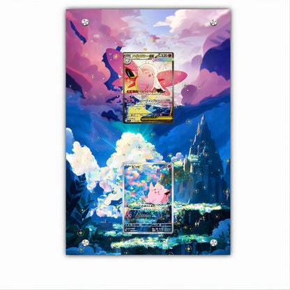 Clefairy & Mega Clefable - Combo Frame - Extended Artwork Acrylic Frame