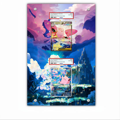Clefairy & Mega Clefable - Combo Frame - Extended Artwork Acrylic Frame