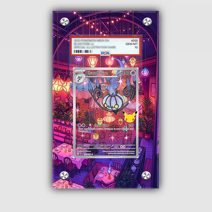 Chandelure 137/128 30th Anniversary - Pokémon Extended Artwork Protective Card Display Case Psa/cgc/tag/raw