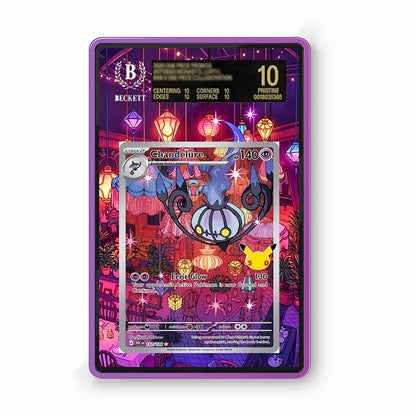 Chandelure 137/128 30th Anniversary - Gradeguardian Extended Artwork For Psa / Cgc / Bgs / Tag