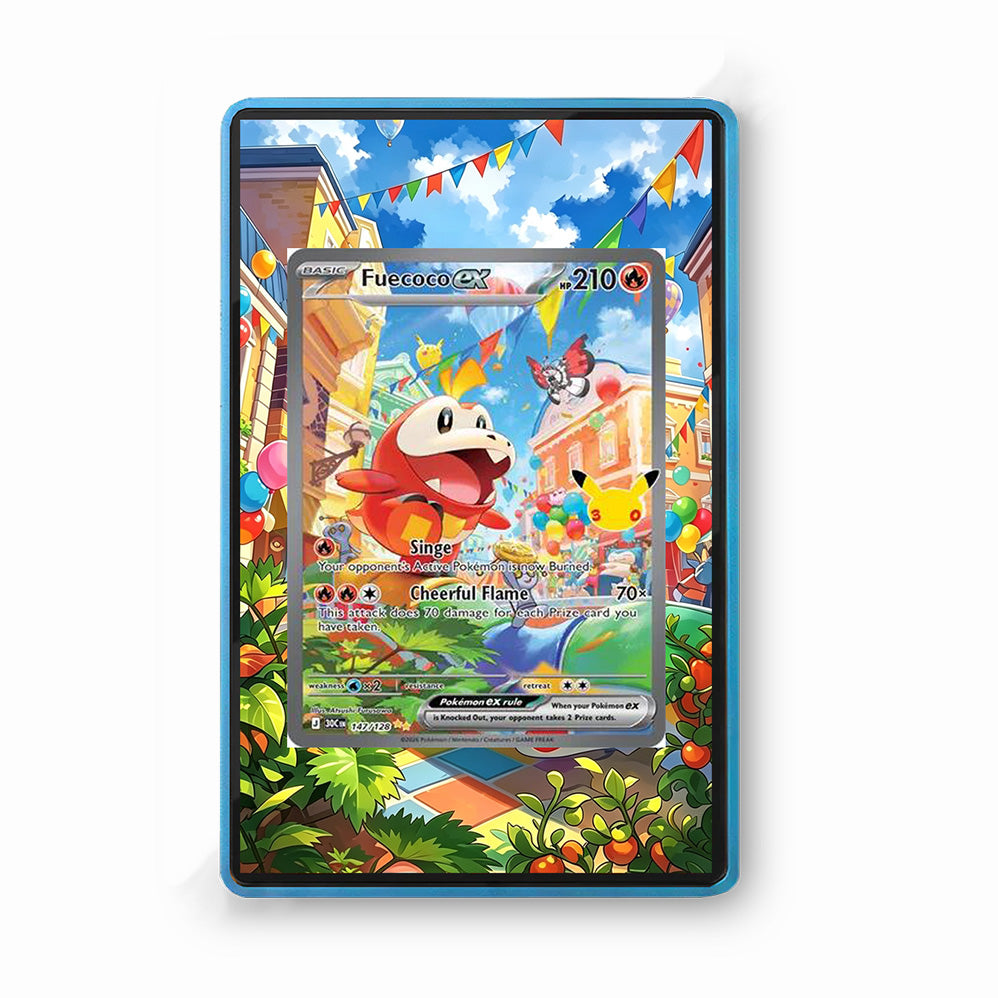 Fuecoco ex 147/128 30th Anniversary - Gradeguardian Extended Artwork For Psa / Cgc / Bgs / Tag