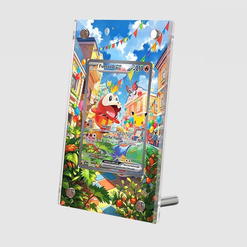 Fuecoco ex 147/128 30th Anniversary - Pokémon Extended Artwork Protective Card Display Case Psa/cgc/tag/raw