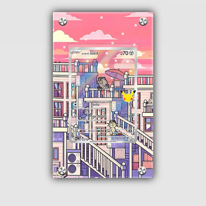 Galarian Meowth 141/128 30th Anniversary - Pokémon Extended Artwork Protective Card Display Case Psa/cgc/tag/raw