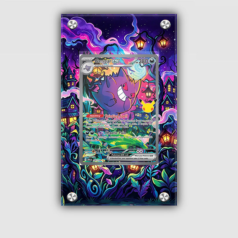Gengar ex 154/128 30th Anniversary - Pokémon Extended Artwork Protective Card Display Case Psa/cgc/tag/raw