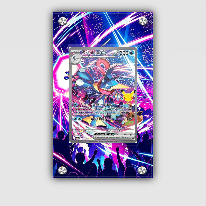 Greninja ex 148/128 30th Anniversary - Pokémon Extended Artwork Protective Card Display Case Psa/cgc/tag/raw