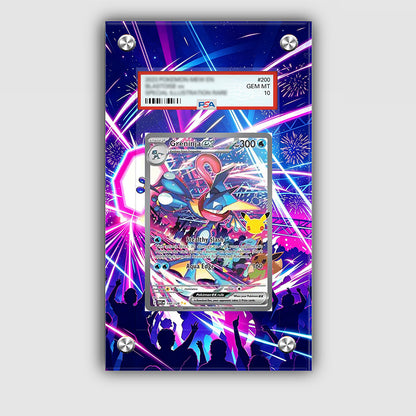 Greninja ex 148/128 30th Anniversary - Pokémon Extended Artwork Protective Card Display Case Psa/cgc/tag/raw