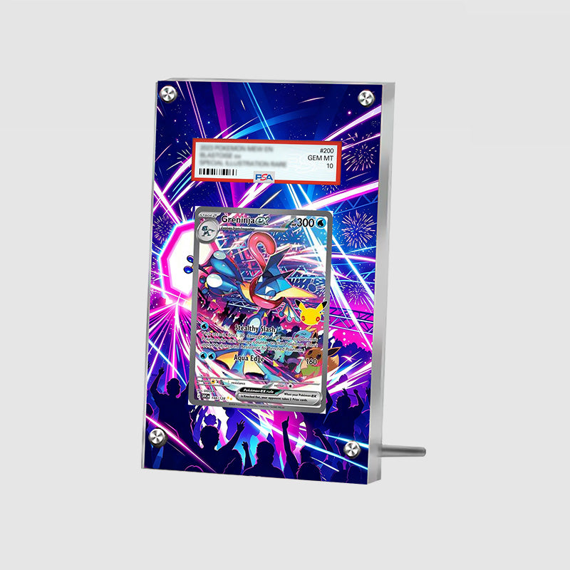 Greninja ex 148/128 30th Anniversary - Pokémon Extended Artwork Protective Card Display Case Psa/cgc/tag/raw
