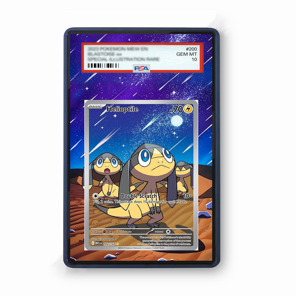 Helioptile 143/128 30th Anniversary - Gradeguardian Extended Artwork For Psa / Cgc / Bgs / Tag