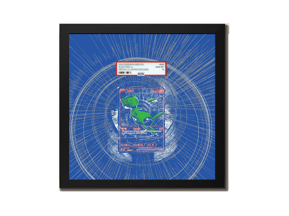 RGB Mew ( Blue ) 30th Anniversary - Extended Artwork Metal Frame