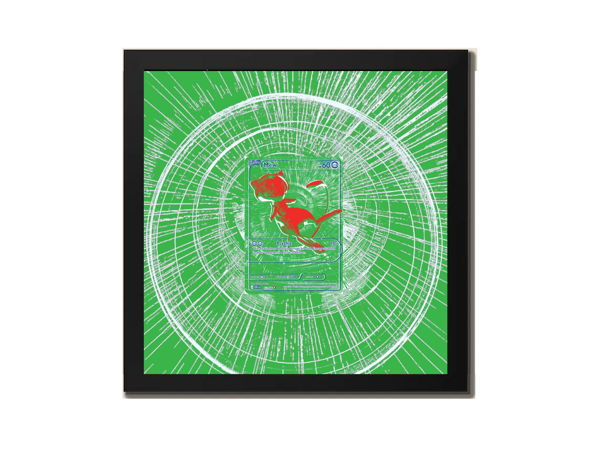 RGB Mew ( Green ) 30th Anniversary - Extended Artwork Metal Frame