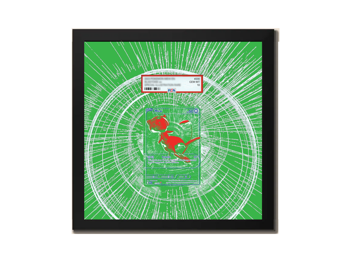 RGB Mew ( Green ) 30th Anniversary - Extended Artwork Metal Frame