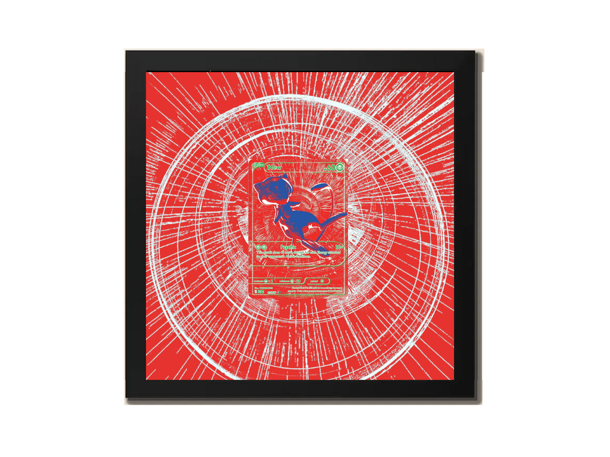RGB Mew ( RED ) 30th Anniversary - Extended Artwork Metal Frame
