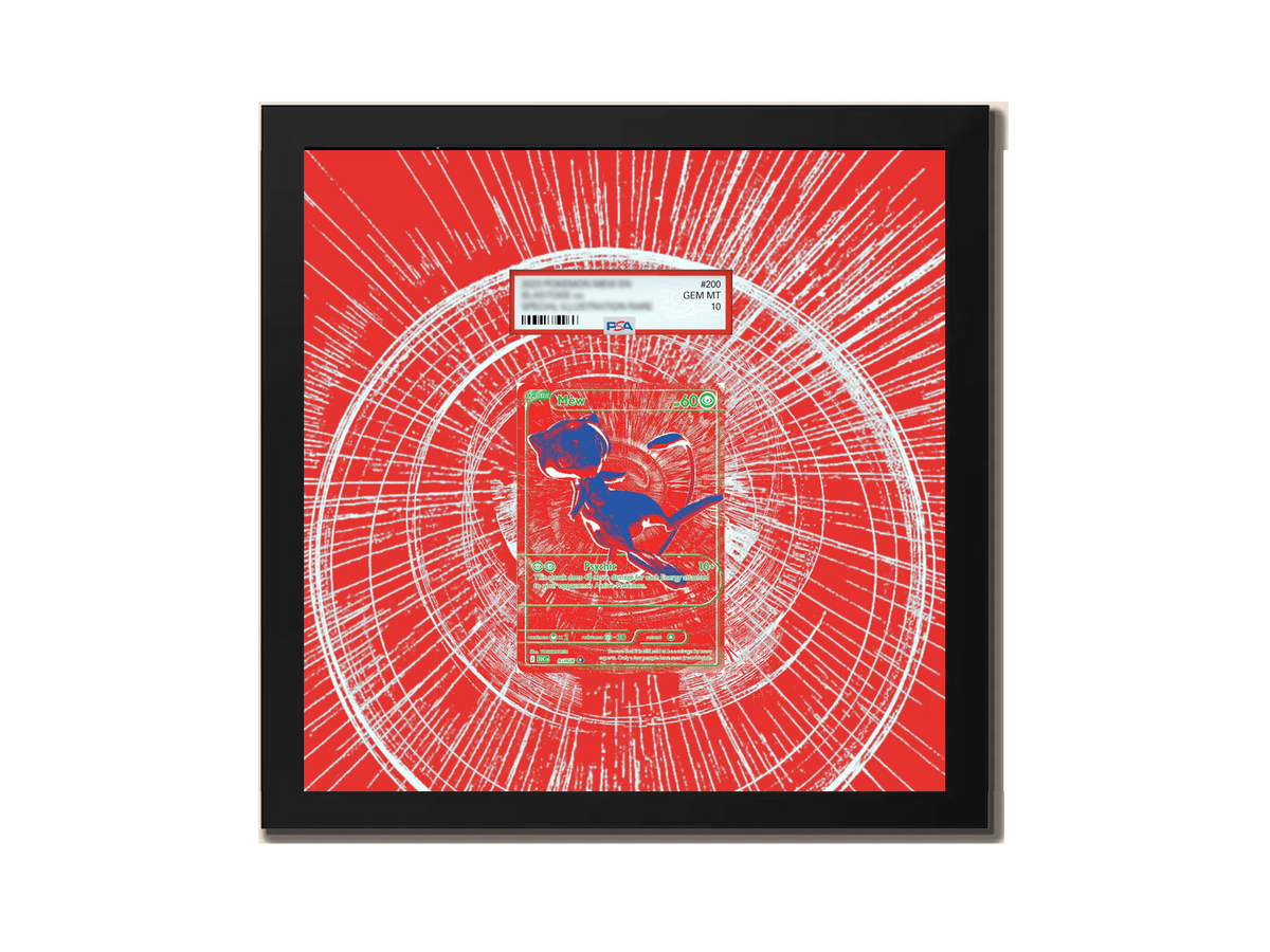 RGB Mew ( RED ) 30th Anniversary - Extended Artwork Metal Frame