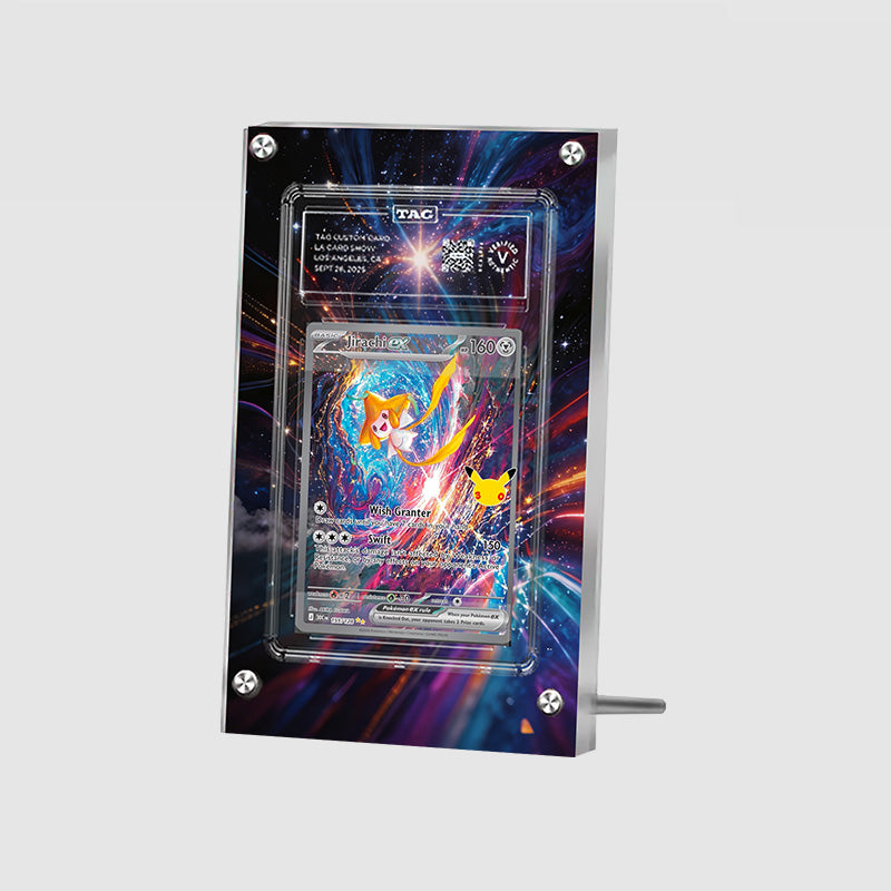 Jirachi ex 155/128 30th Anniversary - Pokémon Extended Artwork Protective Card Display Case Psa/cgc/tag/raw