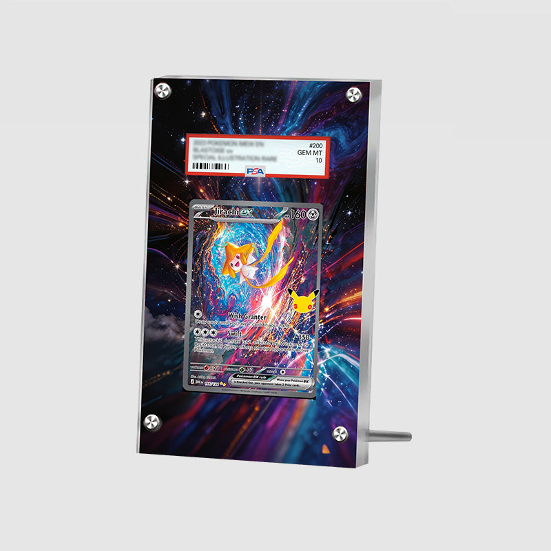 Jirachi ex 155/128 30th Anniversary - Pokémon Extended Artwork Protective Card Display Case Psa/cgc/tag/raw