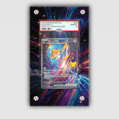 Jirachi ex 155/128 30th Anniversary - Pokémon Extended Artwork Protective Card Display Case Psa/cgc/tag/raw