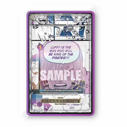 Luffy Is the Man Who Will Be King of the Pirates!!! purple event card OP12-079 - Gradeguardian Extended Artwork For Psa / Cgc / Bgs / Tag
