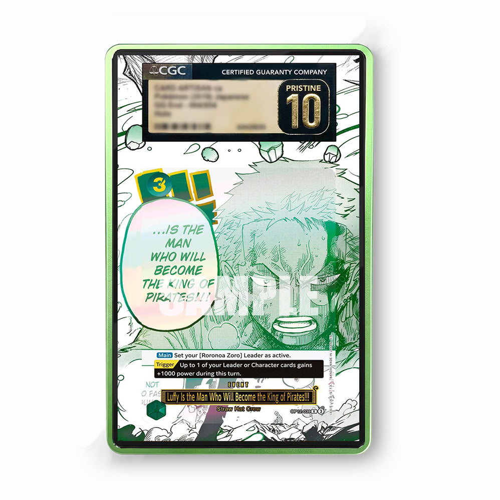 Luffy Is the Man Who Will Become the King of Pirates!!! R, OP12-039 - Gradeguardian Extended Artwork For Psa / Cgc / Bgs / Tag