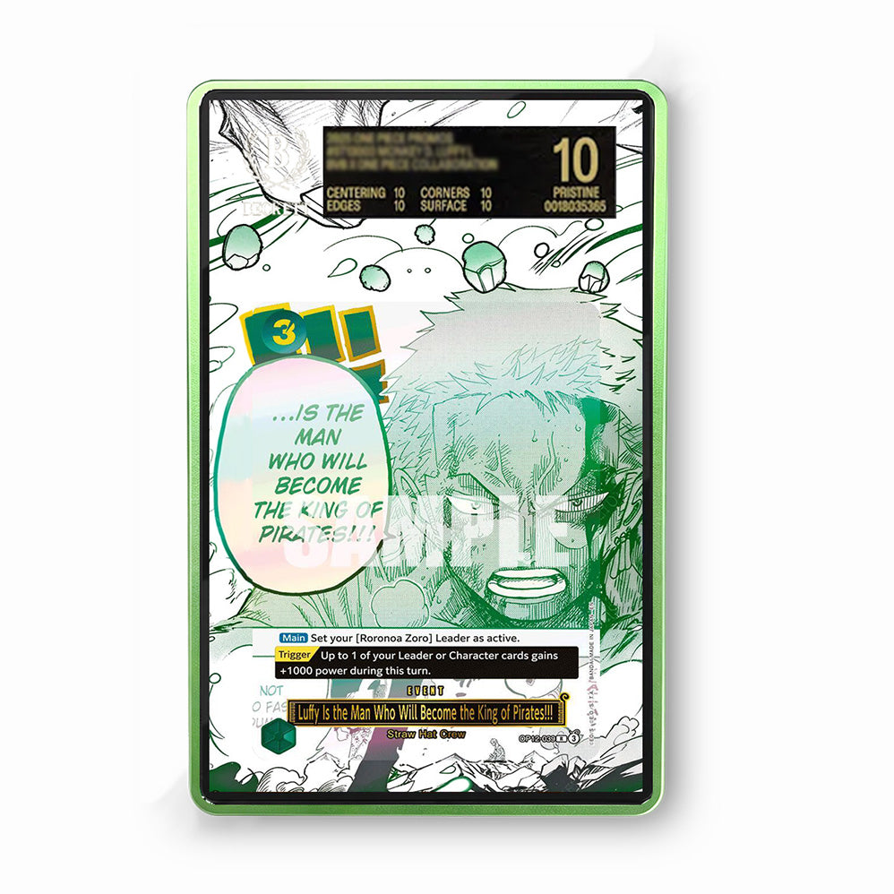 Luffy Is the Man Who Will Become the King of Pirates!!! R, OP12-039 - Gradeguardian Extended Artwork For Psa / Cgc / Bgs / Tag