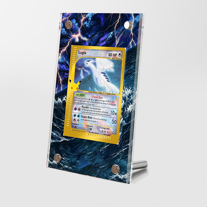 lugia 142/103 30 th anniversary - Pokémon Extended Artwork Protective Card Display Case Psa/cgc/tag/raw
