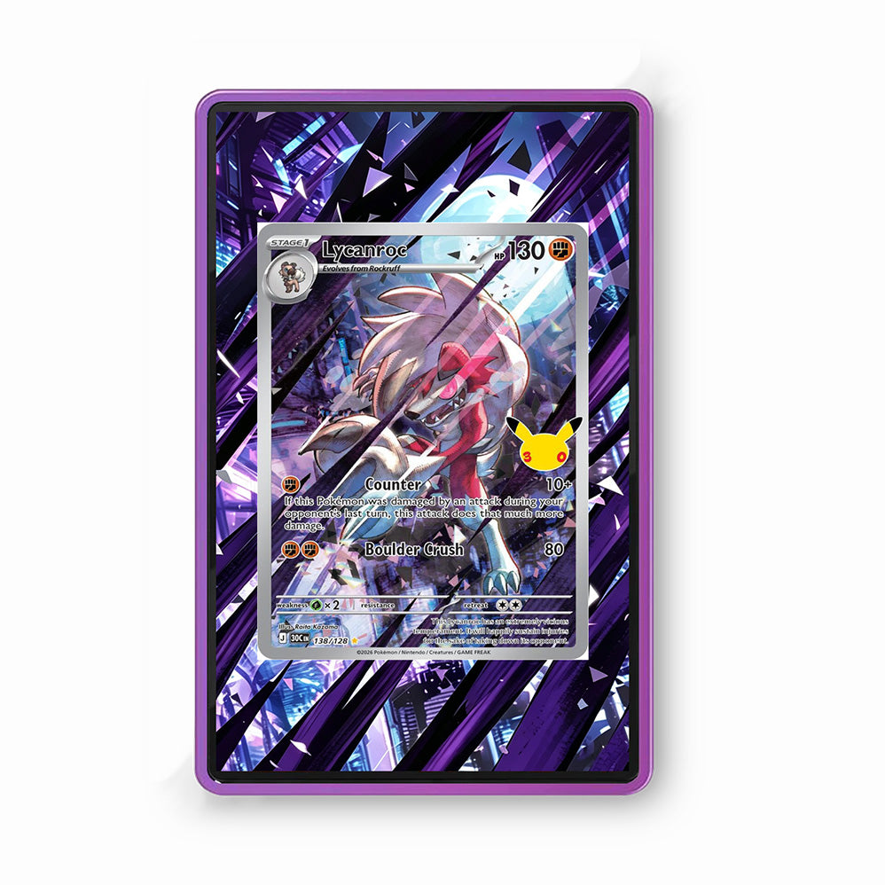 Lycanroc 138/128 30th Anniversary - Gradeguardian Extended Artwork For Psa / Cgc / Bgs / Tag