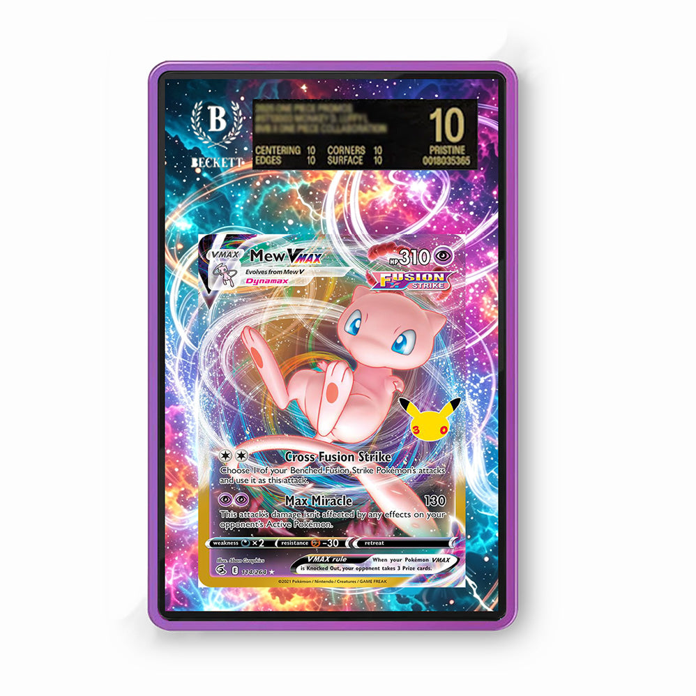 Mew Vmax 114/264 30th Anniversary - Gradeguardian Extended Artwork For Psa / Cgc / Bgs / Tag