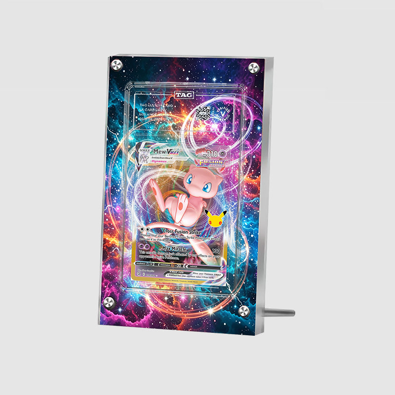 Mew Vmax 114/264 30th Anniversary - Pokémon Extended Artwork Protective Card Display Case Psa/cgc/tag/raw