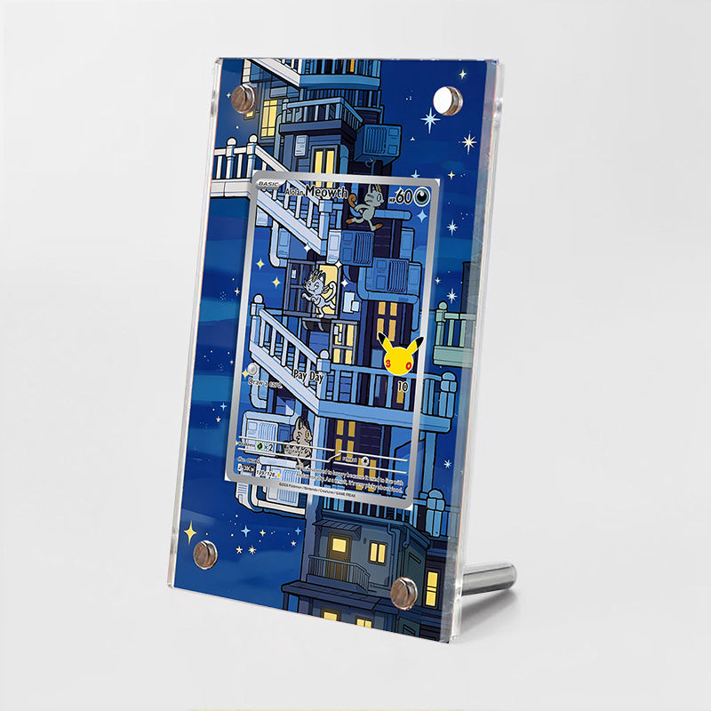 Alolan Meowth - 139/128 - Pokémon Extended Artwork Protective Card Display Case Psa/cgc/tag/raw