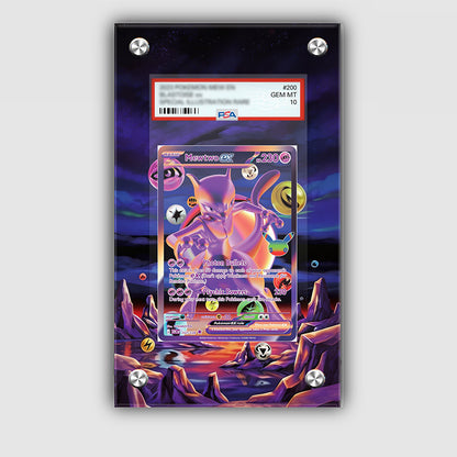 Mewtwo 157/128 30th Anniversary - Pokémon Extended Artwork Protective Card Display Case Psa/cgc/tag/raw